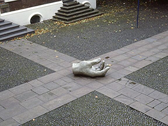 Distant Thunder, Sculpture in Courtyard, Vincent Woropay