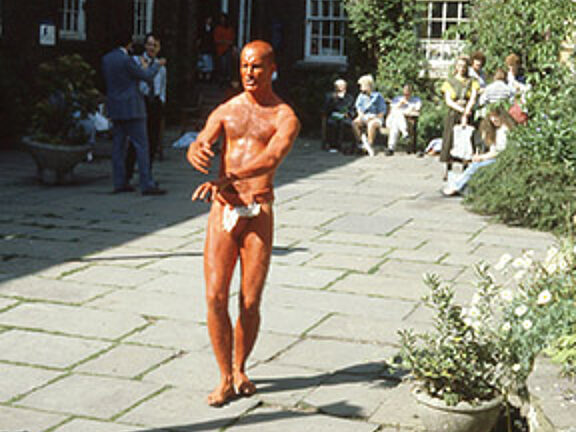 Robin Blackledge, performance in the garden