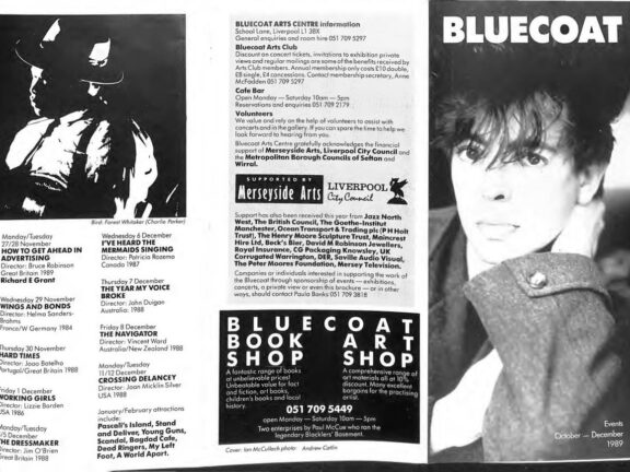 October - December 1989 Events Brochure