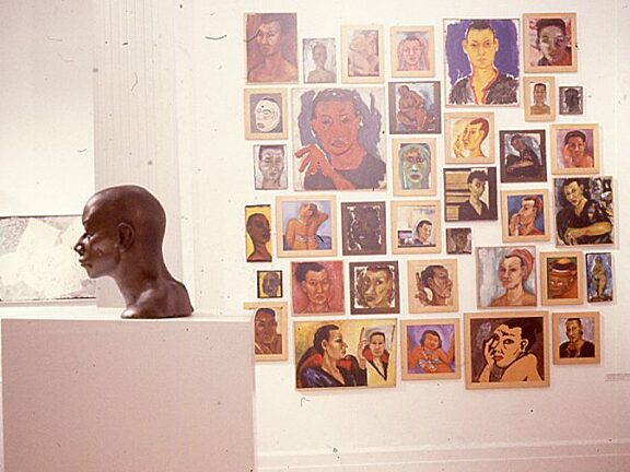 Let the canvas come to life with dark faces exhibition