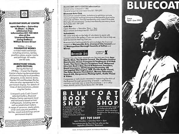 April - June 1990 Events Brochure