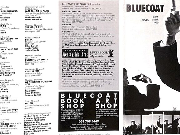 January - March 1990 Events Brochure