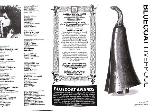 January - March 1991 Events Brochure