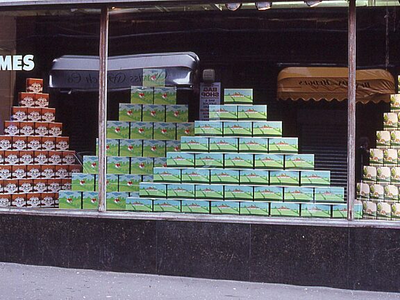 A Pool of Signs Part 1 Homes offsite shop window installation School Lane, John Dilnot