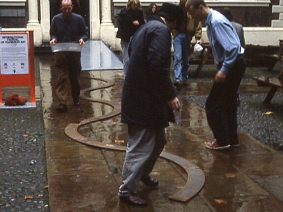 Philip Courtenay with Yellow House LODE opening performance