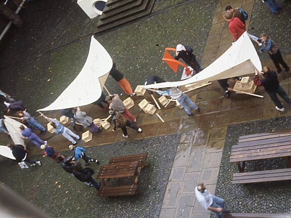 Philip Courtenay with Yellow House LODE opening performance
