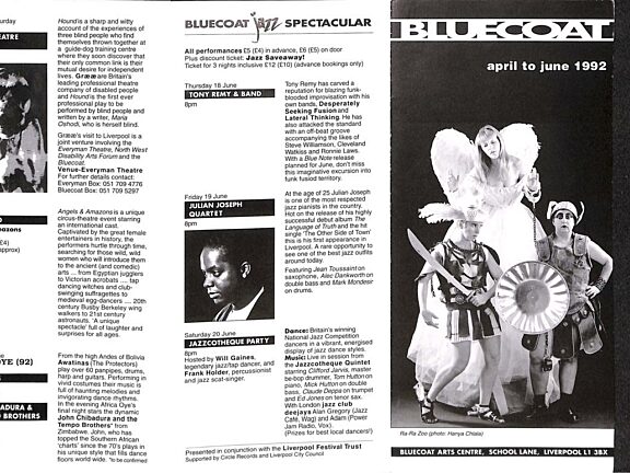 April - June 1992 Events Brochure