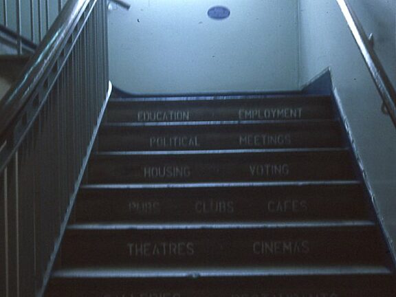 On The Map Installation Bluecoat stairs, Ann Whitehurst