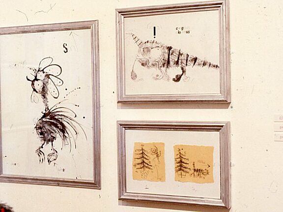 Gift Rap exhibition including work by Dave White