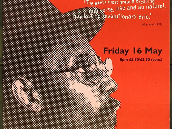 Poster for Linton Kwesi Johnson performance