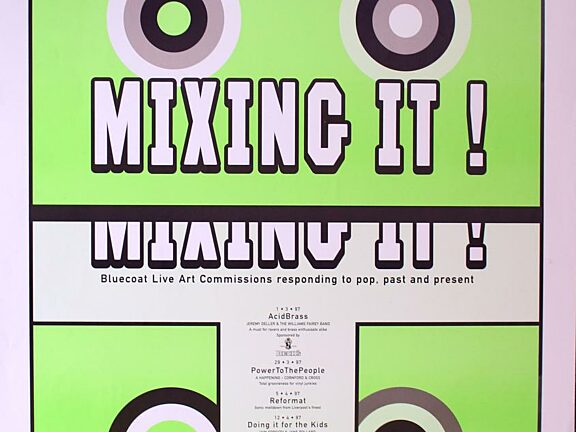 Poster for Mixing It live art commissions