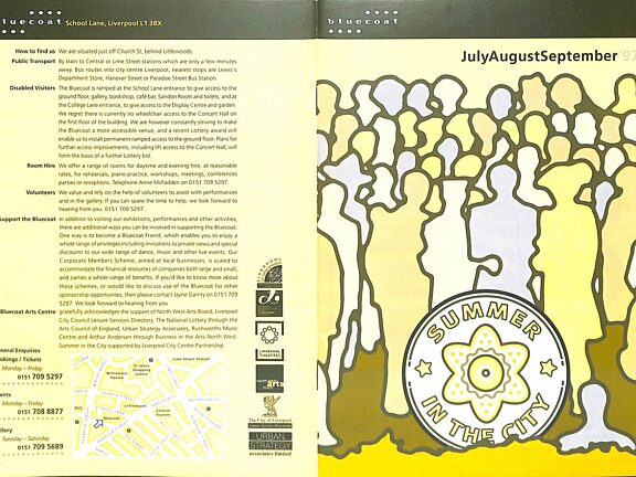 July - September 1997 Events Brochure