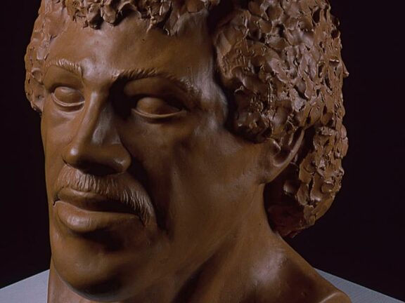 Richard Hughes' Mr Reynolds sculpture in Glitter exhibition