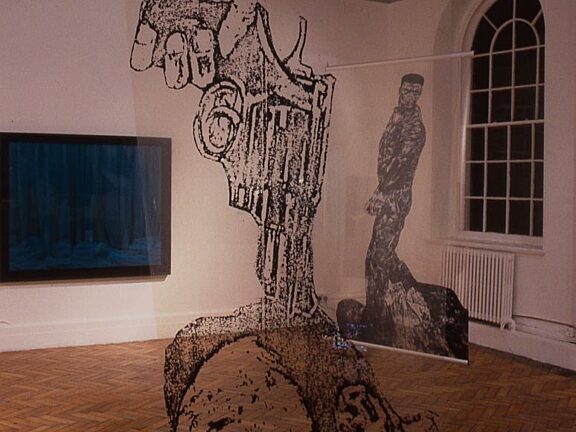 Leon Golub installation in Look Out! Art-Society-Politics exhibition