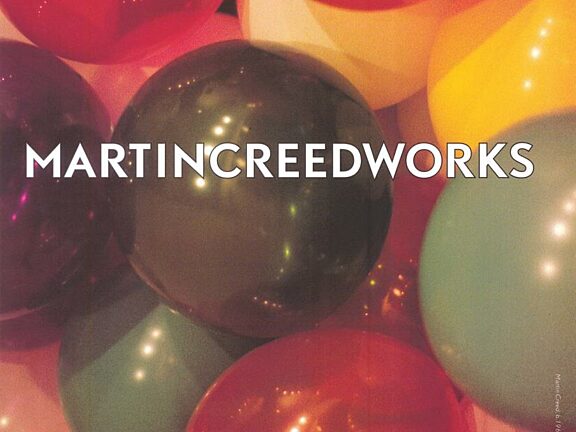 Poster for Martin Creed's Martincreedworks exhibition