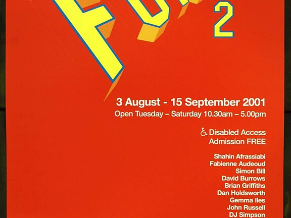 Poster for Beck's Futures 2 exhibition