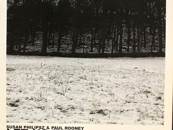 Poster for exhibition by Susan Philipsz and Paul Rooney, Let Us Take You There