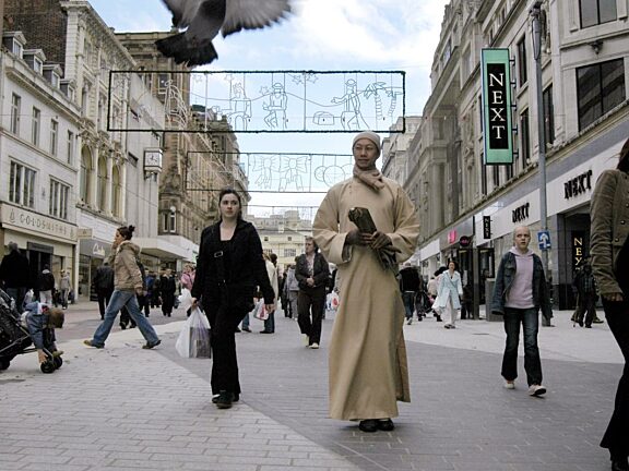 Marcus Young performance, Church Street, Liverpool