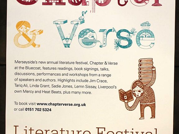 Poster for 2008 Chapter & Verse literature festival