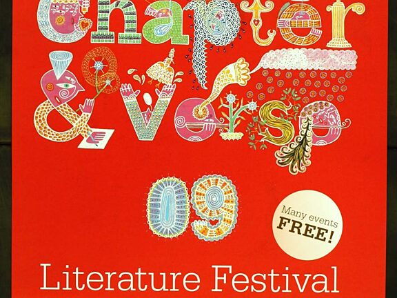 Poster for 2009 Chapter & Verse literature festival