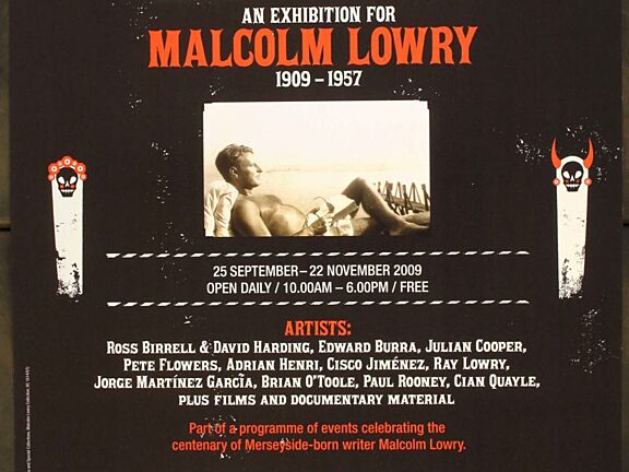 Poster for Under The Volcano: An Exhibition for Malcolm Lowry