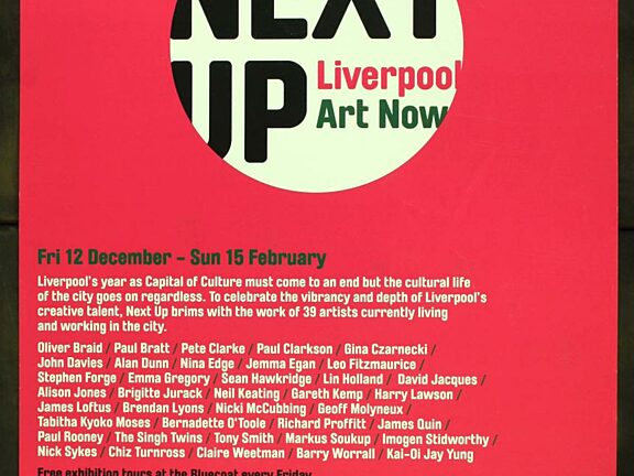 Poster for Next Up exhibition