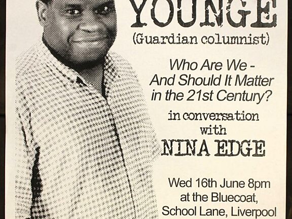 Poster for Gary Younge talk, Who are we and should it matter in the 21st century?