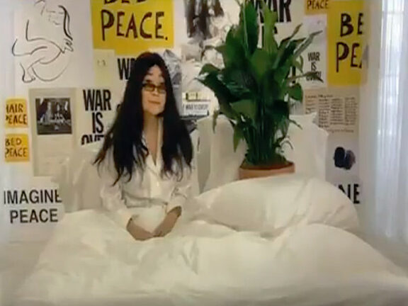 Yoko Ono responds to Bed-in at the Bluecoat