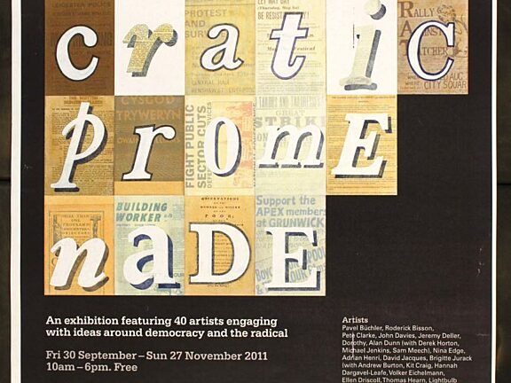 Poster for Democratic Promenade exhibition