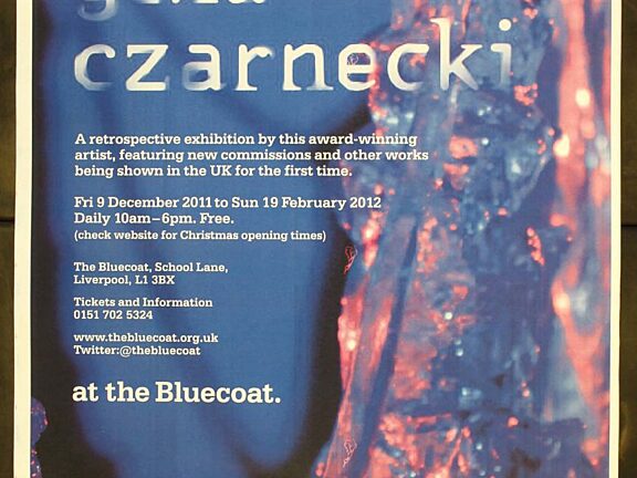 Poster for Gina Czarnecki exhibition