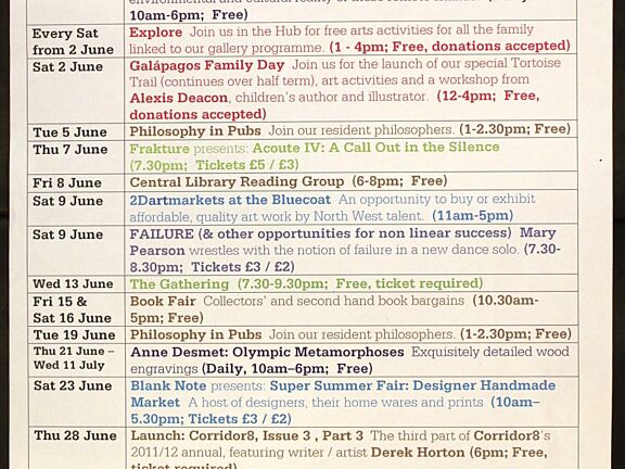 June Events 2012 poster