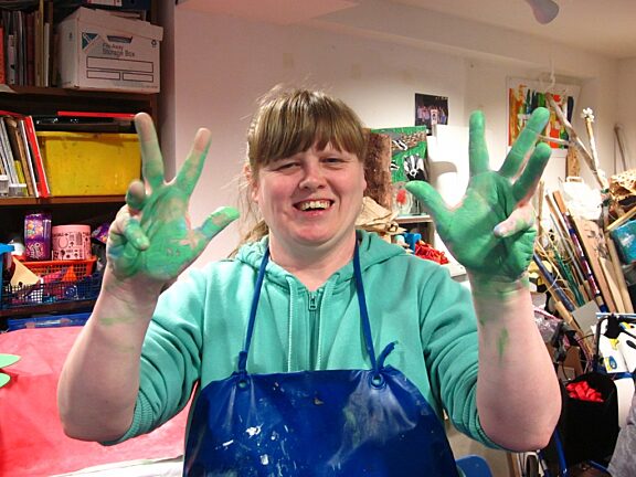 Blue Room artists create festive decorations for Bluecoat