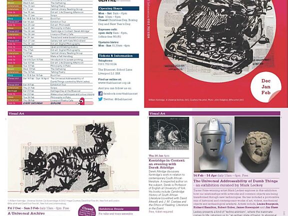 Winter 2012 Events Brochure