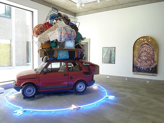 Ayman Balbaaki installation in the exhibition, Arabicity