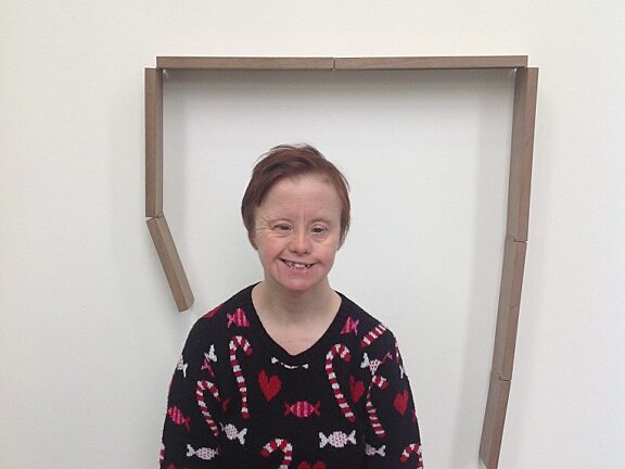 Blue Room explore the gallery: Left Hand to Back of Head, Object Held Against Right Thigh