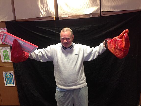 Blue Room explore the gallery: Left Hand to Back of Head, Object Held Against Right Thigh