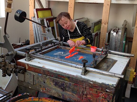 Blue Room in the Print Studio