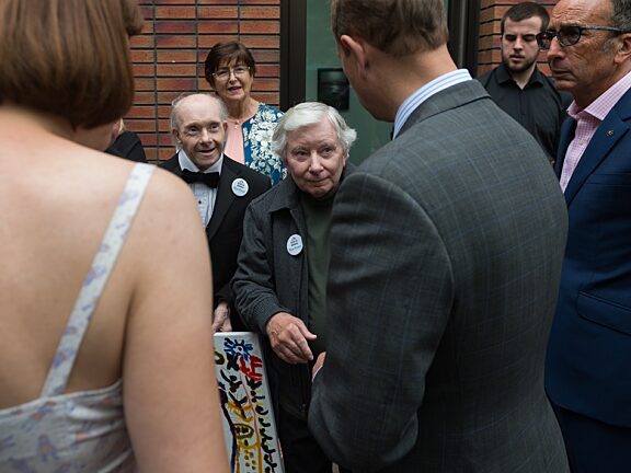 Blue Room artists meet HRH, The Earl of Wessex