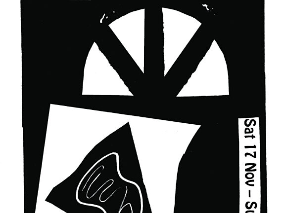 Poster for The Art Schools of North West England exhibition at Bluecoat