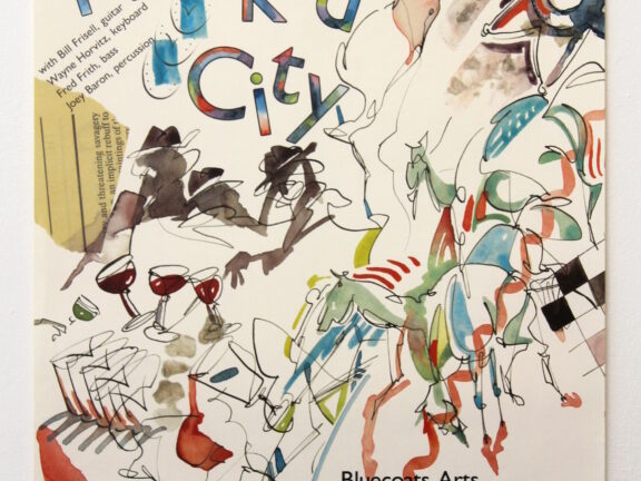 Poster for John Zorn, Naked City performance at Bluecoat