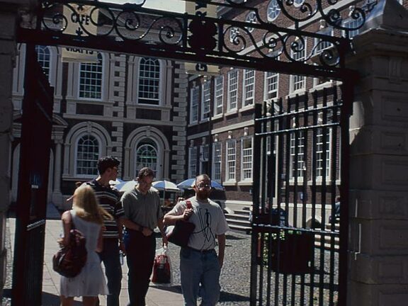 Bluecoat entrance with liver bird