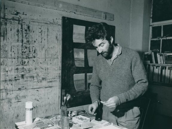 Studio artist Clement McAleer