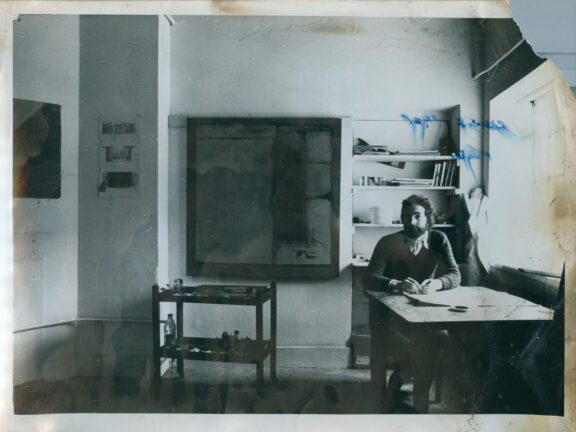 Studio artist Clement McAleer