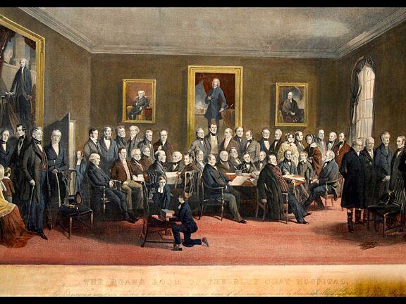 Richard Ansdell (1815–1885), The Boardroom of the Liverpool Blue Coat Hospital