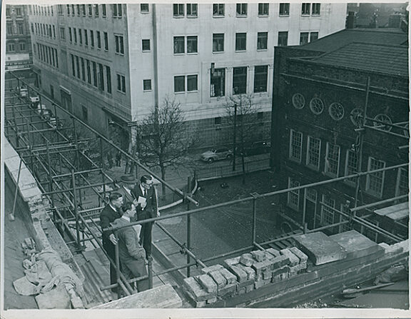 Post-war repairs to Bluecoat