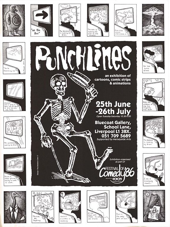 Poster for Punchlines exhibition