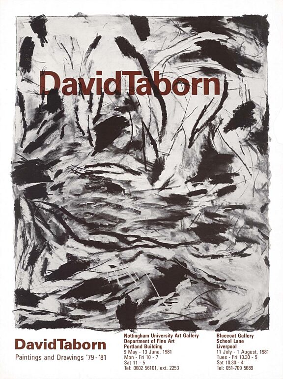 David Taborn: Paintings and Drawings 1979 - 1981, exhibition poster