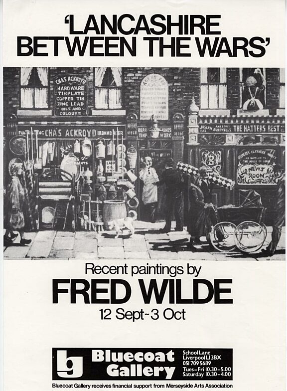 Fred Wilde, Lancashire Between The Wars exhibition poster