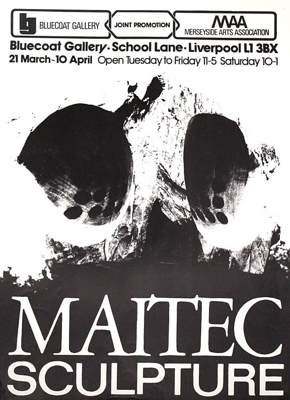 Poster for Ovidu Maitec sculpture exhibition