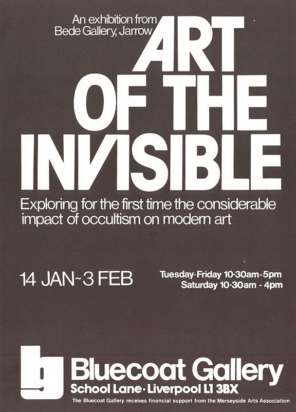 Poster for Art of The Invisible exhibition